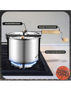 Fabricante de Palomitas de Maíz Great Northern 6.5L Acero Inoxidable 2