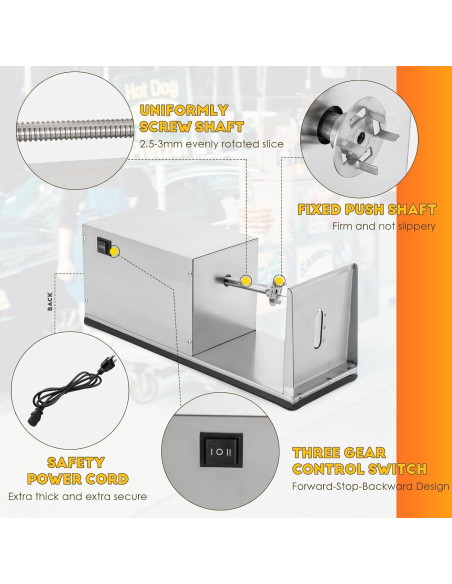 Cortadora de Patatas Eléctrica CGOLDENWALL Automática 5.61kg