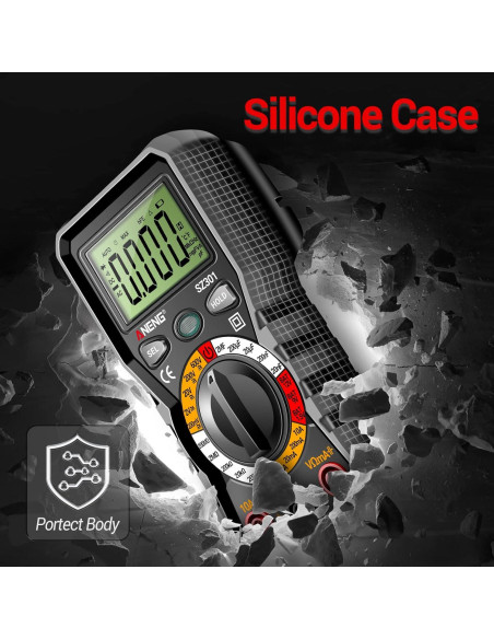 Multímetro Digital ANENG SZ301 - Voltímetro CA/CC, Medidor de Ohmios