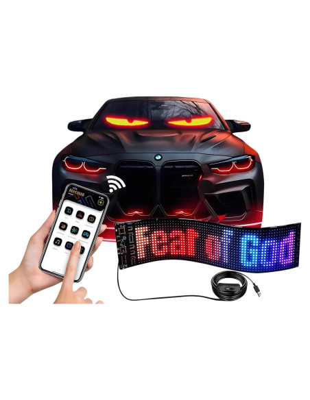 2 Ojos LED para Parabrisas Taysem HRP-2064, Control por App