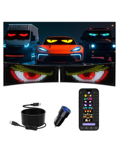 Carteles LED Ojos Diabólicos JDVOOTD 2PCS 48.26x12.7cm