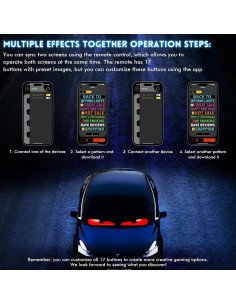 Luces Ojos Demonio LED Programables LeadGoods 60cm x 12cm 2