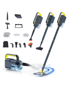 Limpiador de Vapor ScrubWiz KS-7883 10 en 1 350ml Gris