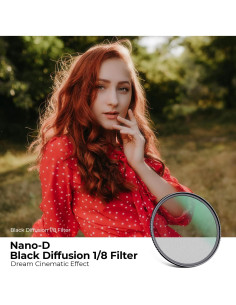 Filtro de Lente K&F Concept Difusión Negra 1/8 49mm 2