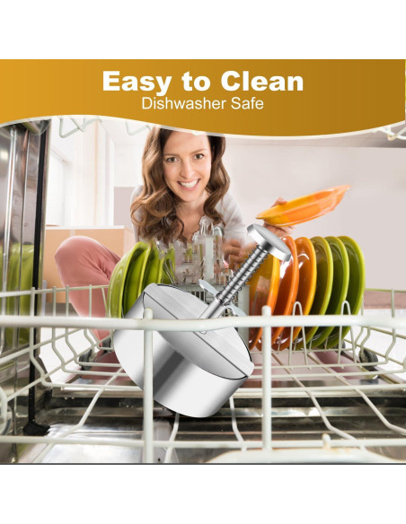 Prensa de Hamburguesas Acero Inoxidable Ajustable 390g