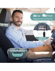 Calentador de Comida Eléctrico Herrfilk 1.5L Portátil 12V/110V 2