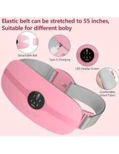 Almohadilla Calentadora Inalámbrica Kissleaf Rosa 3 Niveles 2