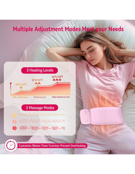 Almohadilla Calentadora Inalámbrica CYFERUY 5000mAh para Calambres Menstruales