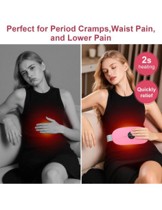 Almohadilla Calefactora Portátil HZD con Masaje y 3 Niveles de Calor 2