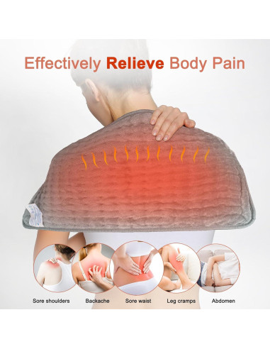 Almohadilla Térmica DSOEKEU 30x60cm con Cinturón Ajustable