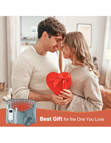 Almohadilla Térmica DSOEKEU 30x60cm con Cinturón Ajustable