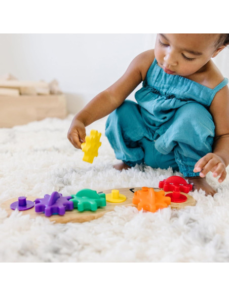Juguete de Engranaje de Oruga Arcoíris Melissa & Doug 6 Engranajes