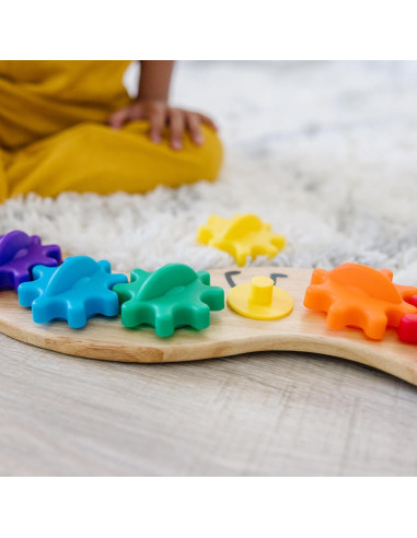 Juguete de Engranaje de Oruga Arcoíris Melissa & Doug 6 Engranajes