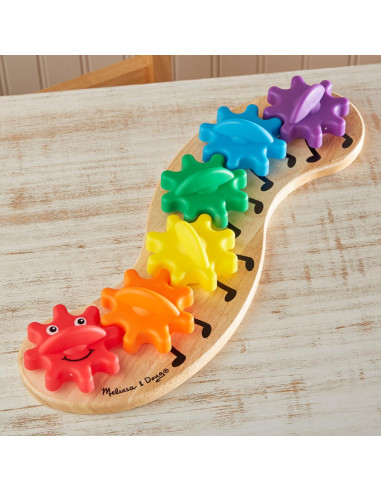 Juguete de Engranaje de Oruga Arcoíris Melissa & Doug 6 Engranajes