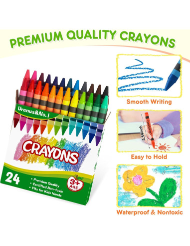 Crayones Premium Multicolor Uranus&No.1 - 48 Piezas