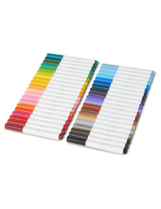 Marcadores Lavables Amazon Basics 40 Colores Punta Ancha