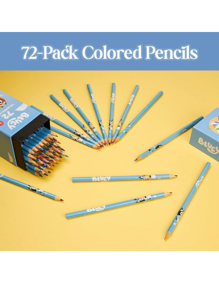 Set de Lápices de Colorear Bluey - 72 Colores para Niños Set de Lápices de Colorear Bluey - 72 Colores para Niños