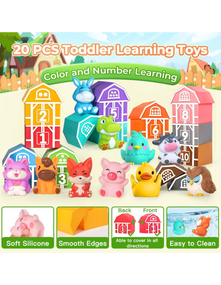 Juguetes de Aprendizaje Oriate Animales de Granja 20 Piezas Juguetes de Aprendizaje Oriate Animales de Granja 20 Piezas