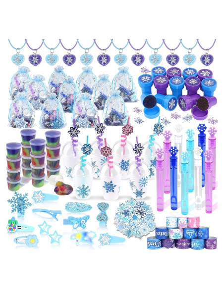 Set de Fiesta Princesa Copo de Nieve 170 Piezas Jehappytry