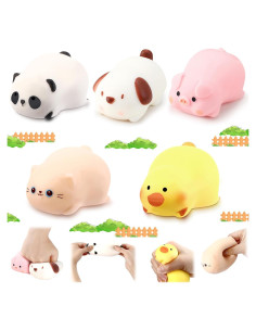 5 Pelotas de Estrés de Animales de Granja HyDren - Alivio de Ansiedad