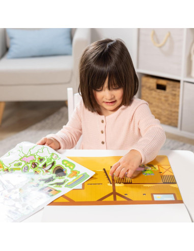 Almohadilla de Calcomanías Reutilizables Melissa & Doug Granja - 280 Piezas