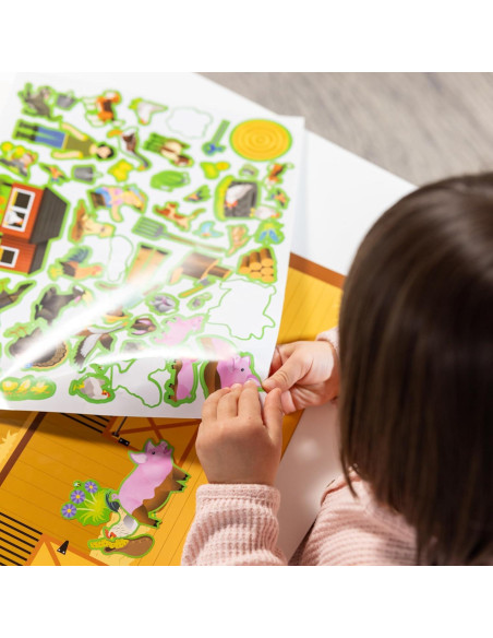 Almohadilla de Calcomanías Reutilizables Melissa & Doug Granja - 280 Piezas
