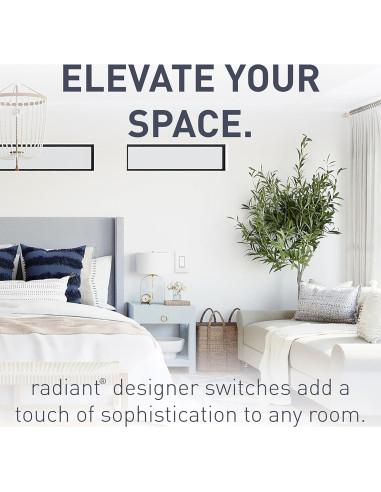 Interruptor de Pared Legrand Radiant TM870WCC10 15A Blanco