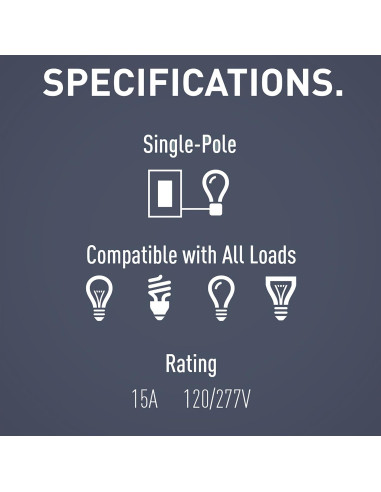 Interruptor de Pared Legrand Radiant TM870WCC10 15A Blanco