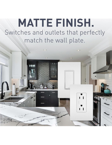 Interruptor de Pared Legrand Radiant TM870WCC10 15A Blanco