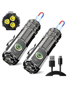 Linterna LED Mini Wind&Moon Recargable 5000 Lúmenes 2 Pzs