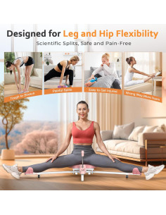 Estirador de Piernas BODY RHYTHM YYBRLSWH01 Rosa - Máquina de Estiramiento para Ballet, Yoga y Artes Marciales 2