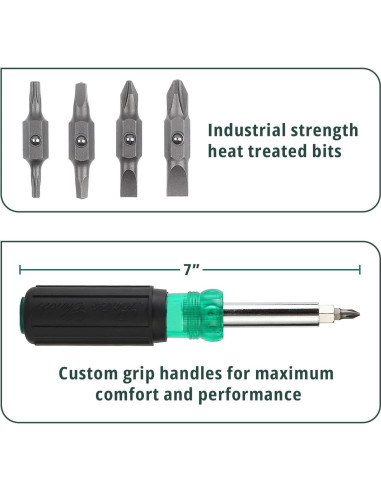 Destornillador multifuncional Bates 11 en 1 - Ergonómico