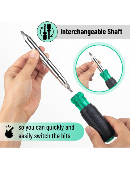 Destornillador multifuncional Bates 11 en 1 - Ergonómico