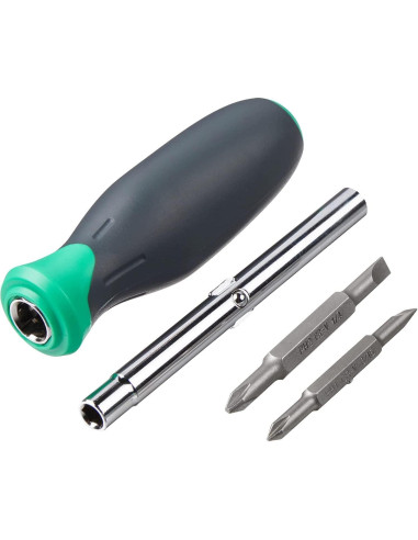 Destornillador 6 en 1 Amazon Basics con Punta Intercambiable