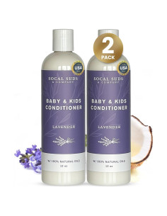 Acondicionador Orgánico para Bebés SoCal Suds 340g Lavanda Pack 2