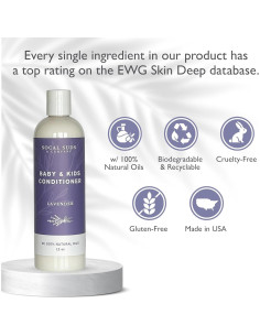 Acondicionador Orgánico para Bebés SoCal Suds 340g Lavanda Pack 2 2