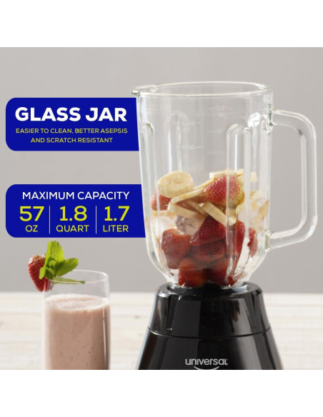 Licuadora Universal Mass Vital 550W - Jarra Vidrio 1.7L