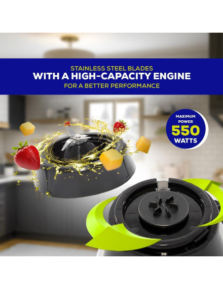 Licuadora Universal Mass Vital 550W - Jarra Vidrio 1.7L