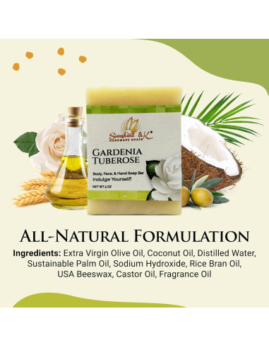 Barra de Jabón Hidratante Sunshine & K - Tuberosa 141 g