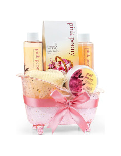 Cesta de Regalo Spa en Casa Freida & Joe - Peonía Rosa