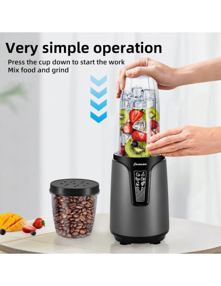 Batidora Personal Panana 850W con Tazas Portátiles 600ml