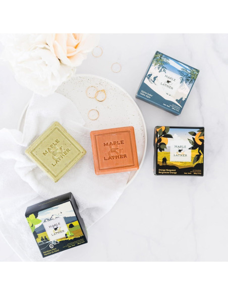 Jabón en Barra Maple & Lather Cedro Alpino 209g - Francés Jabón en Barra Maple & Lather Cedro Alpino 209g - Francés