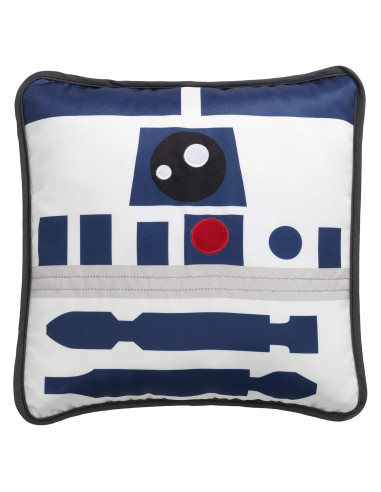 Almohada Decorativa R2D2 Star Wars Lambs & Ivy 33x33 cm