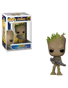 Funko POP! Marvel Teen Groot con Arma 9.53 cm