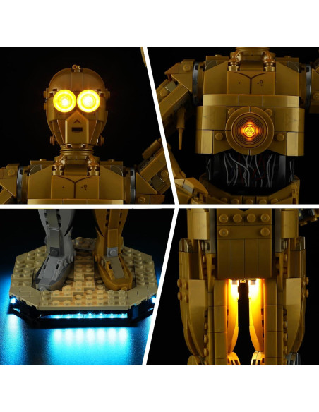 Kit de Luz LED BRIKSMAX para Lego C-3PO 75398 - Iluminación