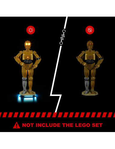 Kit de Luz LED BRIKSMAX para Lego C-3PO 75398 - Iluminación