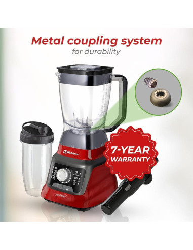 Licuadora Koblenz LKM-9608 2L 1400W 6 Velocidades Roja