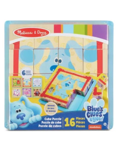 Rompecabezas de Cubo de Madera Melissa & Doug 16 Piezas