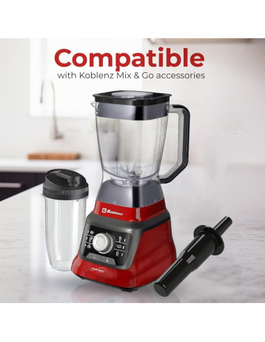 Licuadora Koblenz LKM-9608 2L 1400W 6 Velocidades Roja