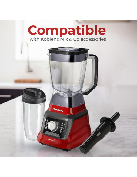Licuadora Koblenz LKM-9608 2L 1400W 6 Velocidades Roja Licuadora Koblenz LKM-9608 2L 1400W 6 Velocidades Roja